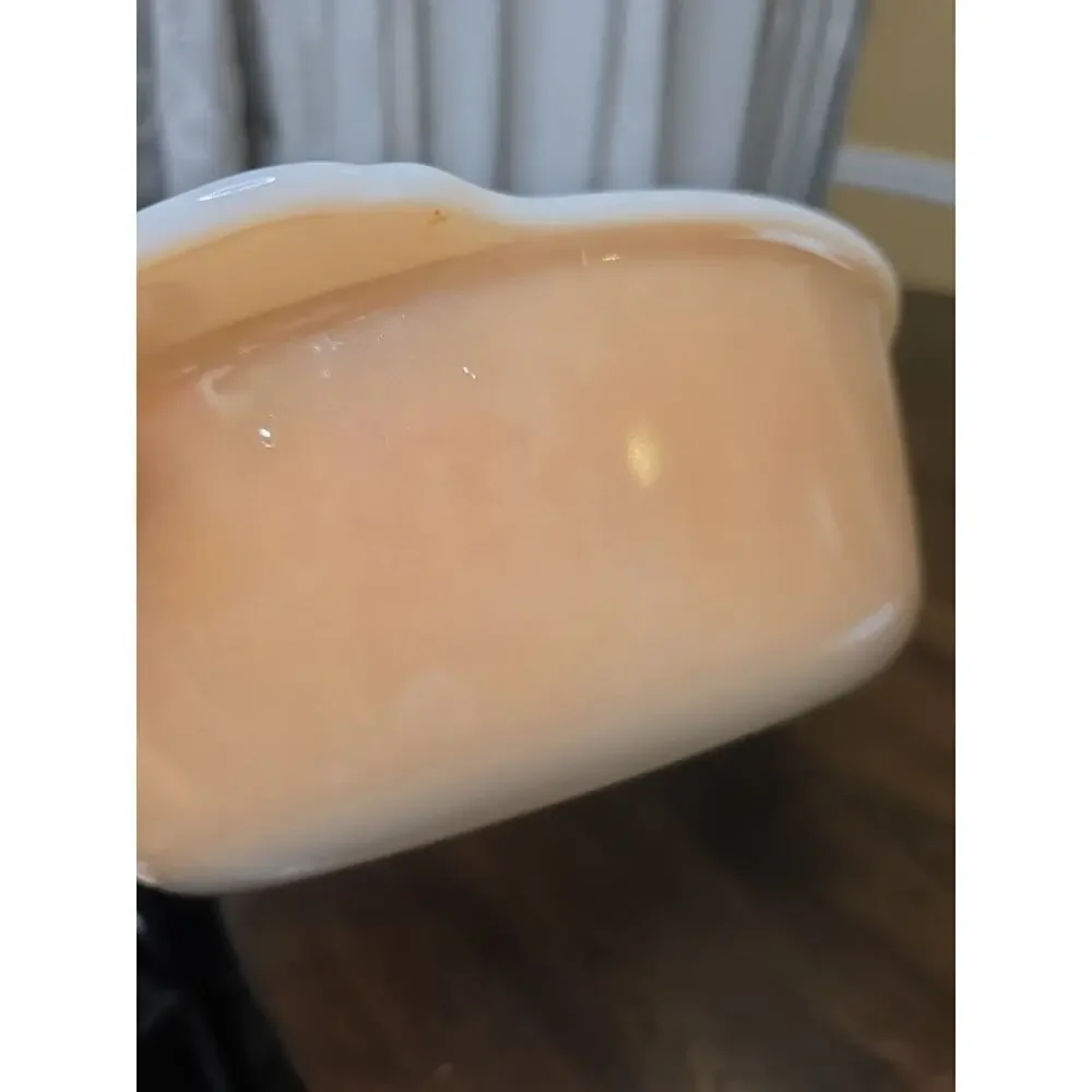 Anchor Hocking FIRE-KING PEACH LUSTER 1½ QUART CASSEROLE Dish‎ 433 Vintage